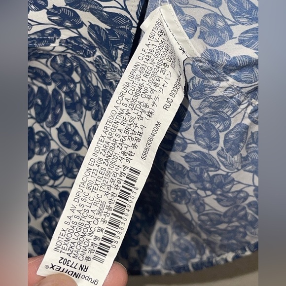 Zara men’s long sleeve button down shirt. Size medium GUC - Picture 11 of 12